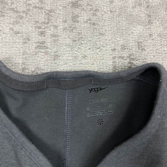 Nike Pullover Yoga Dri Fit Men's 1/2-Zip Training Crew Gray DD2186 Size Large - Picture 4 of 7